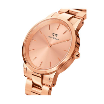 Montre en acier Iconic Link Unitone - 28 mm - Doré rose - 02 - 33646192