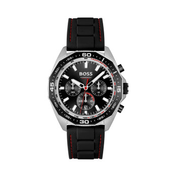 Montre à quartz en silicone - Tachymètre et chronographe - Noir - 02 - 34131423