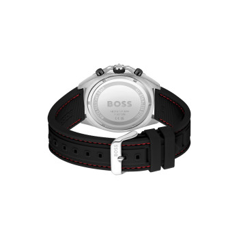 Montre à quartz en silicone - Tachymètre et chronographe - Noir - 02 - 34131423