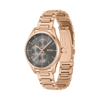 Montre à quartz en acier - Chronographe - Plaqué or rose - 02 - 34131429