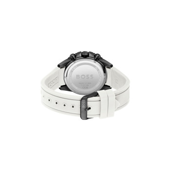 Montre à quartz en silicone - Chronographe - Blanc et noir - 02 - 34131437