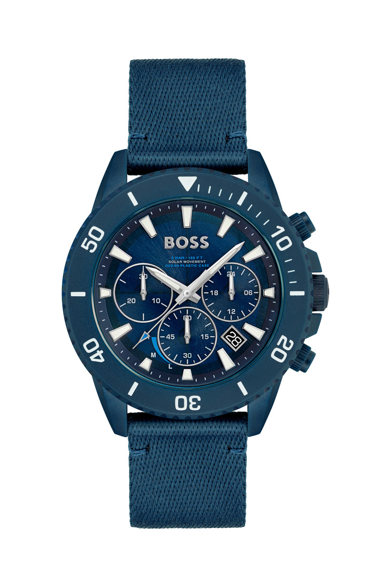 Montre à quartz - Chronographe - Bleu marine - 02 - 34131443