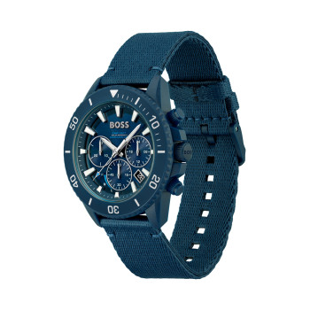 Montre à quartz - Chronographe - Bleu marine - 02 - 34131443