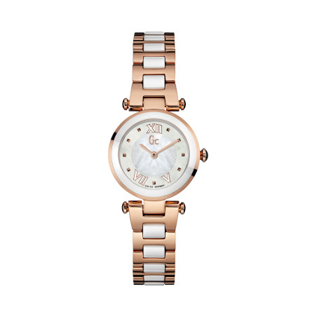 Montre à quartz en acier - Doré rose et blanc - 02 - 34131542