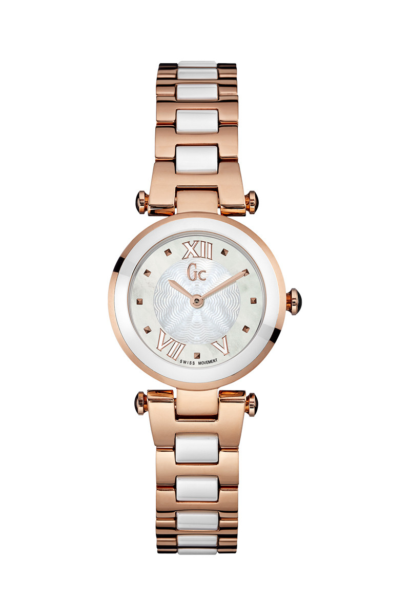 Montre à quartz en acier - Doré rose et blanc - 02 - 34131542