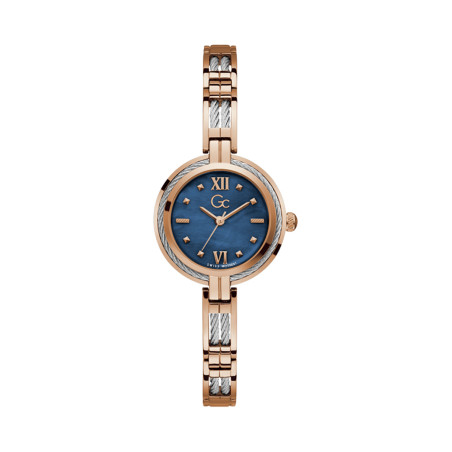 Montre à quartz en acier - Argenté et doré rose - 02 - 34131552