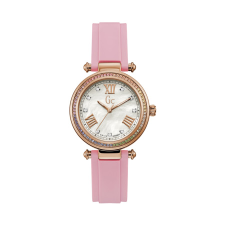 Montre à quartz en silicone - Rose et doré rose - 02 - 34131572