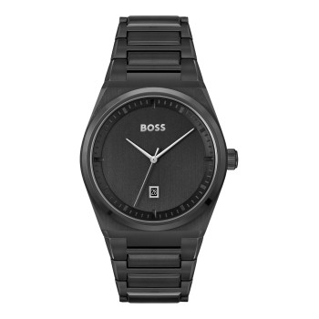 Montre à quartz en acier - Noir - 02 - 34131625