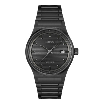 Montre à quartz en acier - Noir - 02 - 34131636