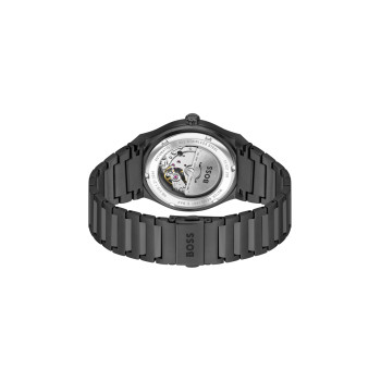 Montre à quartz en acier - Noir - 02 - 34131636