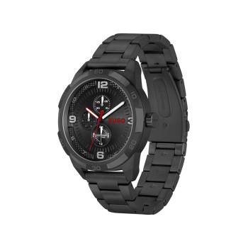 Montre à quartz en acier - Noir - 02 - 34131638