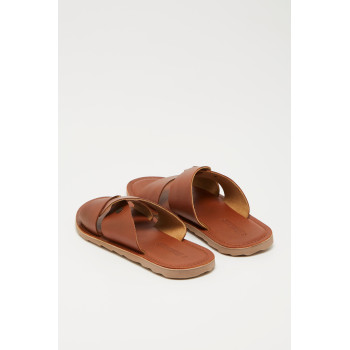 Mules en cuir Daya - Camel - 02 - 33927261