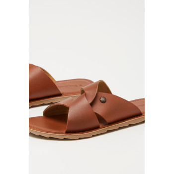 Mules en cuir Daya - Camel - 02 - 33927261