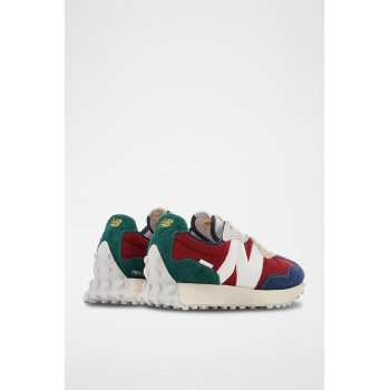 Sneakers en nubuck 327 - Rouge et bleu - 02 - 34189560