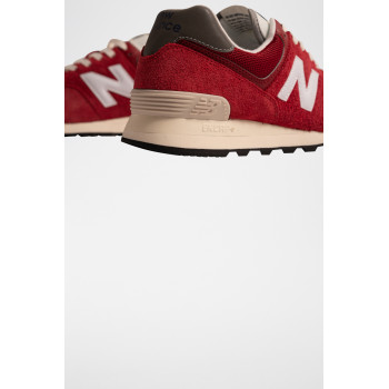 Sneakers en nubuck 574 - Rouge - 02 - 34189558