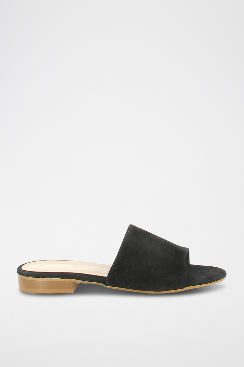 Mules en nubuck Inaya - Noir - 02 - 33779261