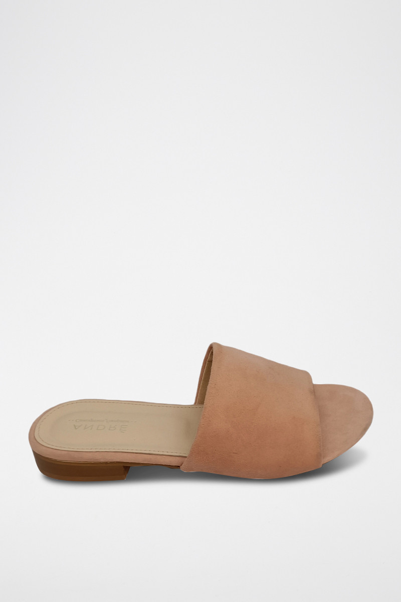 Mules en nubuck Inaya - Vieux rose - 02 - 33779276