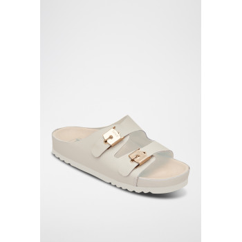 Mules en cuir Kim - 
Blanc - 02 - 33978996