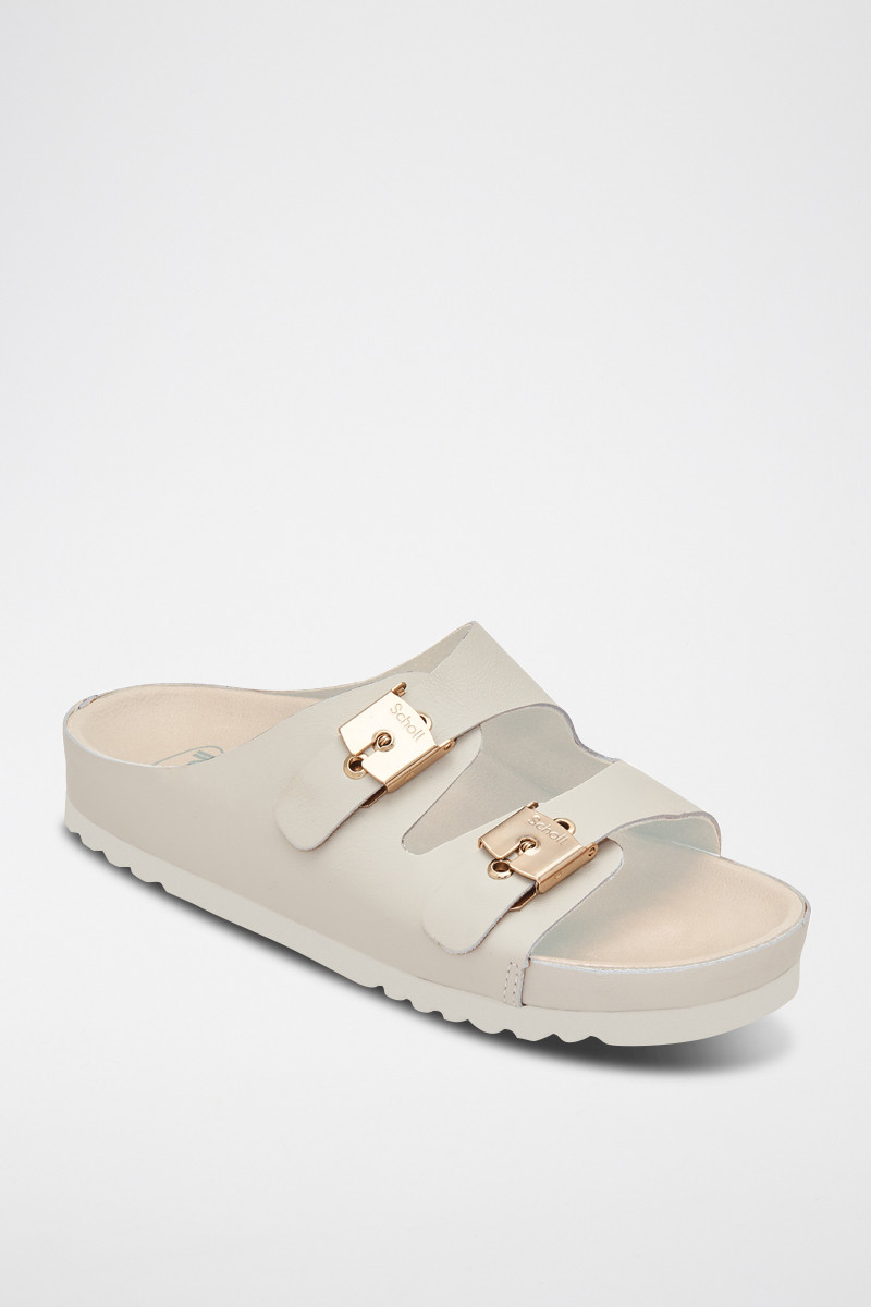 Mules en cuir Kim - 
Blanc - 02 - 33978996