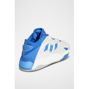 Chaussures de basketball en cuir Streetball II - Blanc et bleu cobalt - 02 - 33528618