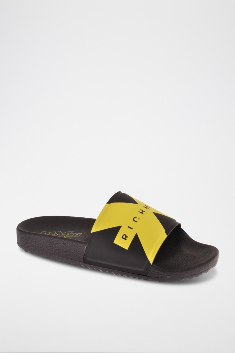 Mules - Noir et jaune - 02 - 34184121