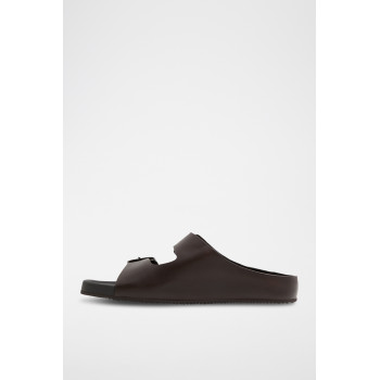 Mules en cuir Kennebunk - Marron foncé - 02 - 34200644