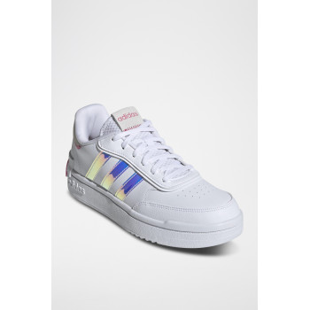 Sneakers en cuir Postmove SE W - Blanc et bleu - 02 - 34115952