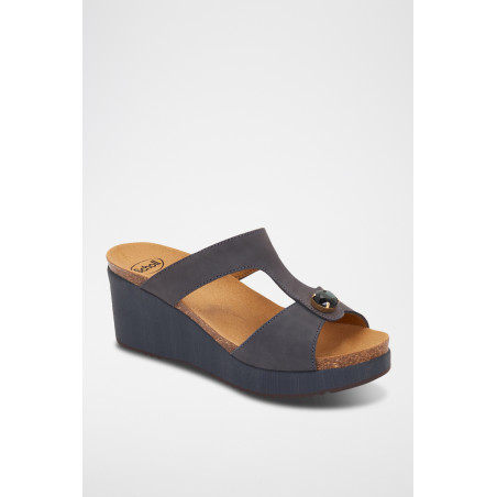 Mules compensées en nubuck Paloma - 
Anthracite - 02 - 33978963