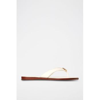 Tongs en cuir - Blanc - 02 - 34088011