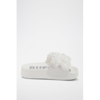 Mules plateformes en cuir vegan Fabia - Blanc - 02 - 34247030