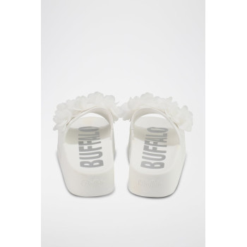 Mules plateformes en cuir vegan Fabia - Blanc - 02 - 34247030