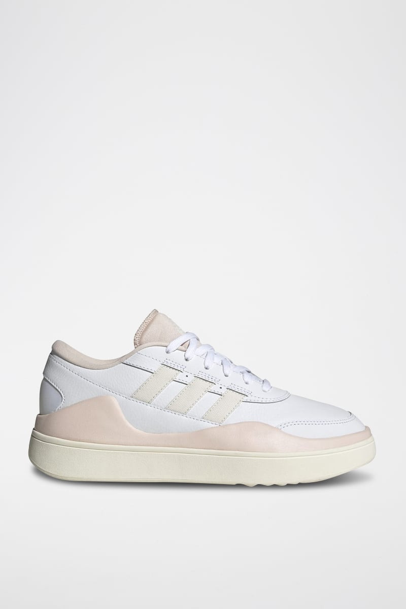 Sneakers en cuir Osade - Blanc et beige - 02 - 34135287