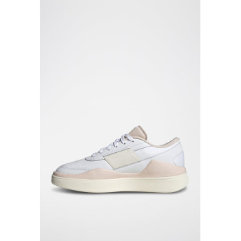 Sneakers en cuir Osade - Blanc et beige - 02 - 34135287