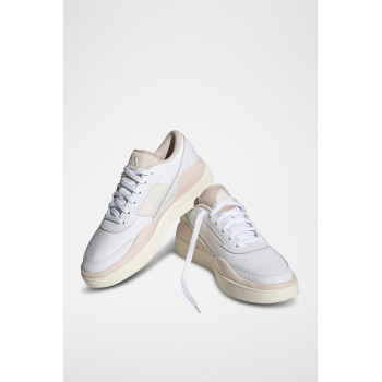 Sneakers en cuir Osade - Blanc et beige - 02 - 34135287