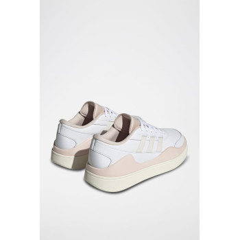 Sneakers en cuir Osade - Blanc et beige - 02 - 34135287