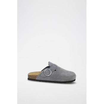 Mules en nubuck - 
Gris - 02 - 34268855