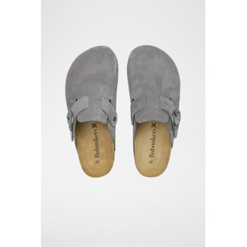 Mules en nubuck - 
Gris - 02 - 34268855