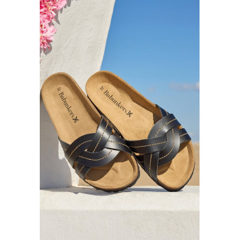 Mules en cuir - 
Noir - 02 - 34268980