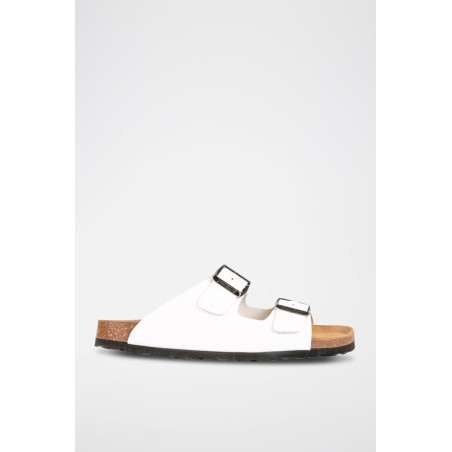 Mules en cuir - Blanc - 02 - 34268962