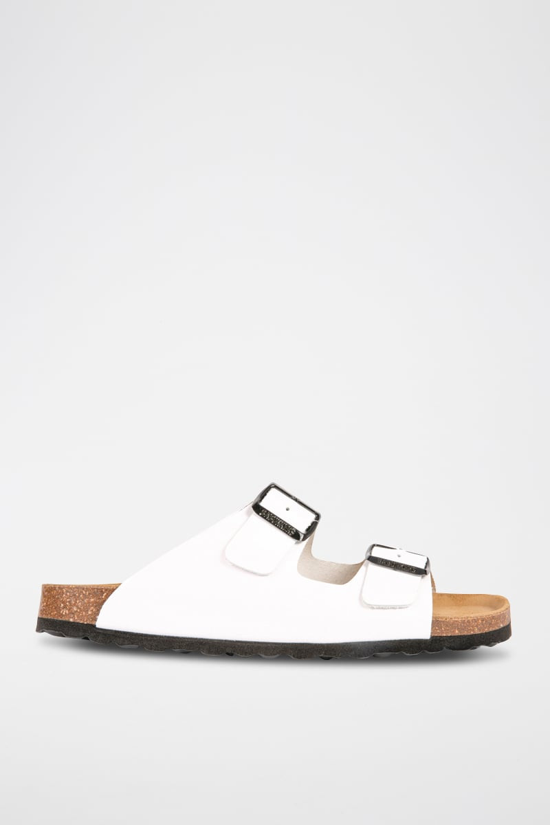 Mules en cuir - Blanc - 02 - 34268962