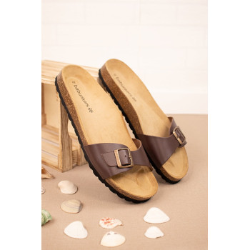 Mules en cuir - Marron - 02 - 34268968