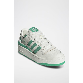 Sneakers en cuir Forum Bold Stripes - Blanc et vert - 02 - 34135014