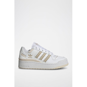 Sneakers en cuir Forum Bold Stripes - Blanc et beige - 02 - 34135213