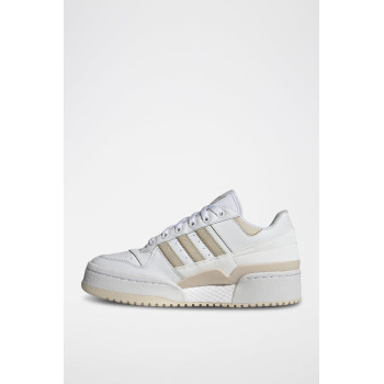 Sneakers en cuir Forum Bold Stripes - Blanc et beige - 02 - 34135213