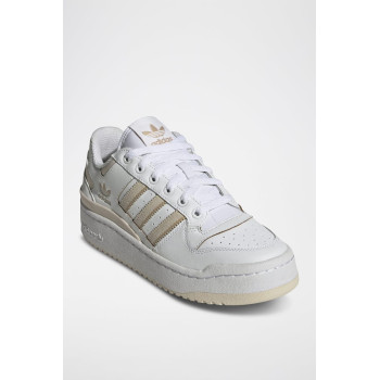 Sneakers en cuir Forum Bold Stripes - Blanc et beige - 02 - 34135213