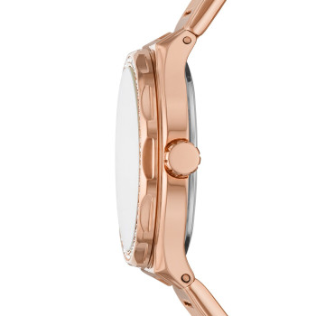 Montre à quartz en acier Eevie - Doré rose - 02 - 32826918