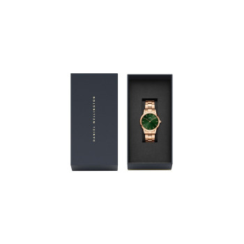 Montre à quartz en acier Iconic Link - 32 mm - Doré rose et vert - 02 - 32859061