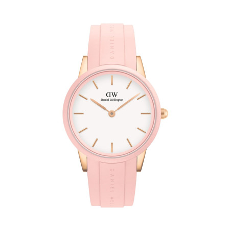 Montre à quartz en silicone Iconic Motion - 32 mm - Rose et doré rose - 02 - 32859068