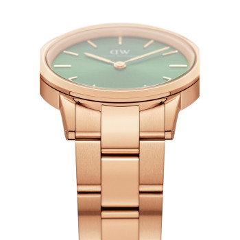 Montre à quartz en acier Iconic Emerald - 36 mm - Doré et vert - 02 - 32859085