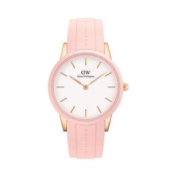 Montre à quartz en silicone Iconic Motion - 40 mm - Rose et doré rose - 02 - 32859086